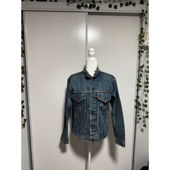 Levi's Vintage Denim Jacket with Floral‎ Embroidery Retro Boho Western - Picture 1 of 7